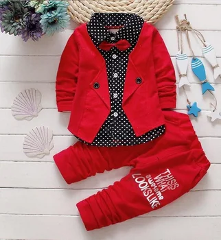 BibiCola Pavasara Rudens Puiku Apģērbu Komplekti Bērniem Drēbes, Uzstādīt Toddler Zēnu Kokvilnas t-krekli+bikses Sporta Tērps Tracksuit Komplekts