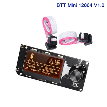 BIGTREETECH BTT MINI 12864 V1.0 12864LCD Displejs Smart Kontrolieris, 3D Printeri Detaļu Ekrāns, Vadības Panelis SKR V1.4 Turbo VORON 2.4