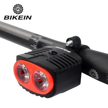 BIKEIN velosipēdu lukturu akumulatora lietus lukturīti, āra velosipēdu stūres gaisma 3 režīmu izjādes iekārtas