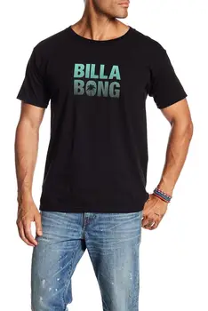 Billa Bong Vīriešu Surf Tee T-Krekls ar Īsām Piedurknēm Melnā Kritisko Izbalināt Logo Jaunas Unisex Izmērs S-3XL