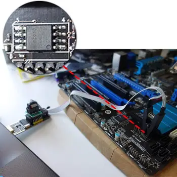 BIOS EEPROM USB Programmētājs CH341A + SOIC8 Klipu + 1.8 V Adapteris + SOIC8 Adapteri