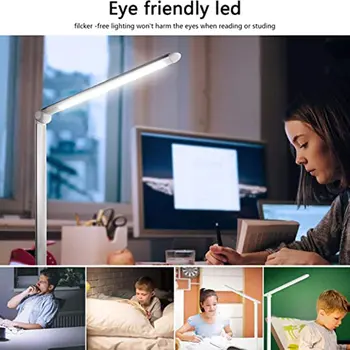 Biroja Darba Locīšanas LED Mācību Lampas Bērnu Studentu Kopmītnē Acu Aizsardzība galda Lampa USB Uzlādes Galda Lampas