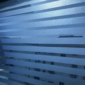 Biroja Dekoratīvas Vinila plēves Stikla Uzlīme Matēta Svītru Logu Plēves Privātuma Līme bezmaksas Statiskā Bīdāmās durvis, Virtuves interjera