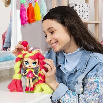 Bize Lelle, Rotaļlietas Pītā Lelle trikotāžas-Adītas Lelles Meitenēm Spēlēt Māju Bērniem rotaļlietas Apdare Humanoīdu Lelle Meitenēm Dzimšanas dienas dāvana