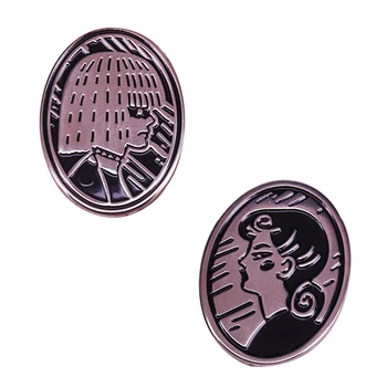Blade Runner broša Pris un Rachael emaljas pin uzstādīt modes sieviešu pogas žetons filmu fans dāvanu