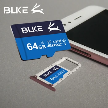 BLKE micro sd kartes 32GB 64GB, 128GB un 256 gb SDXC/SDHC Flash Atmiņas Kartes micro sd par Gopro/DJI/Nintendo slēdzis