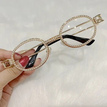 Blu-ray Aizsardzības Saulesbrilles sieviešu Karstā pārdošanas kārta vintage saules brilles Pērle luksusa saulesbrilles Vīriešiem UV400 oculos