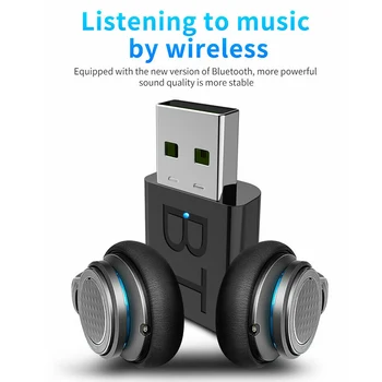Bluetooth 5.0 Audio Raidītājs Uztvērējs, USB Adapteris TV PC Auto Skaļrunis Klēpjdatoru JR Piedāvājumi