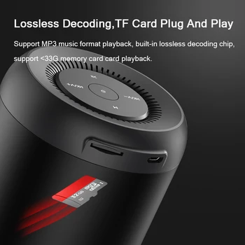 Bluetooth 5.0 Mini Desktop Skaļrunis ar TF Kartes Apskates Vadu Spēlēt Subwoofer TWS Bezvadu Loundpeakers Portatīvo Sleja