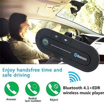 Bluetooth Automašīnas Komplekts ar MP3 Mūzikas Atskaņotāju Daudzpunktu Tālruņa Skaļruni 4.2 EDR Bezvadu Brīvroku sistēmu Austiņas IPhone Android Tālrunis