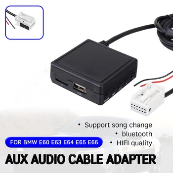 Bluetooth Aux Uztvērējs Kabelis priekš BMW E60 E63 E64 E65 E66 E81 E82 E87 E90 ar USB, Aux Adapteri