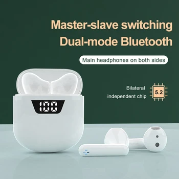Bluetooth Bezvadu Austiņas Austiņas 5.0 Bluetooth TWS Ūdensizturīgs 3D Sporta Stereo Skaņas austiņas austiņas Ar Uzlādes Kaste