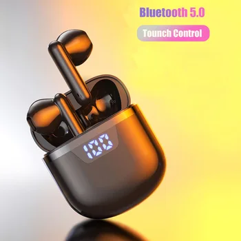 Bluetooth Bezvadu Austiņas Austiņas 5.0 Bluetooth TWS Ūdensizturīgs 3D Sporta Stereo Skaņas austiņas austiņas Ar Uzlādes Kaste
