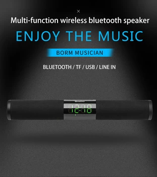 Bluetooth Boombox Subwoofer skaļrunis 20W soundbar TV Modinātājs Displejs Plaukta Skaļrunis Kolonnas Skaļrunis TF/Aux Datoru
