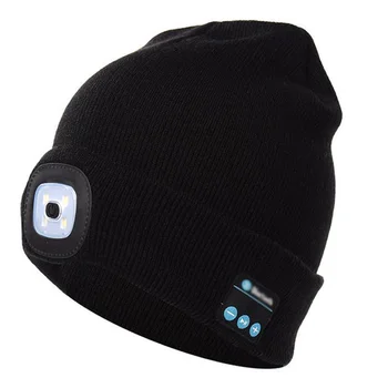 Bluetooth LED Trikotāžas Beanie Cepure iebūvēti Stereo Skaļruņi Adīt Vāciņu Kempings Darbojas Zvejas YS-PĒRK