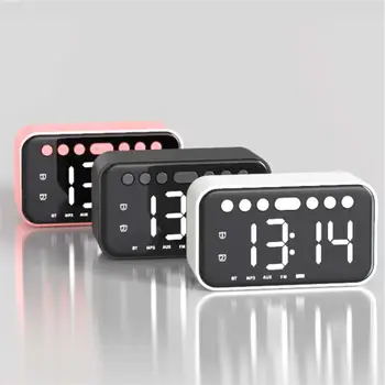 Bluetooth skaļrunis mūzikas pulkstenis Tālrunis stāvēt Signalizācijas clocke skaļrunis galda pulkstenis dekoratīvās digitālais pulkstenis ar termometru FM radio