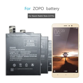 BM46 Akumulatoru Xiaomi Redmi 3. Piezīme Note3 4000mAh Mobilo Telefonu Rezerves Polimēru Uzlādējams Li-ion Akumulators