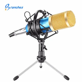 BM800 Mikrofon Kondensatoru Skaņu Ierakstu BM 800 Mikrofons Ar Triecienu Mount Radio Braodcasting Dziedāšanas Ierakstu KTV Karaoke