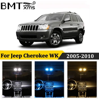 BMTxms 14Pcs Canbus Auto LED Interjera Kartes Dome Gaismas Licences numura zīmes apgaismojuma Lukturi Jeep Grand Cherokee WK 2005. - 2010.gadam, Auto Piederumi