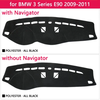 BMW 3. Sērijas E90 2009 2010 2011 Anti-Slip Anti-UV Mat Paneļa Vāciņu Pad Dashmat Aizsargātu Paklāja Piederumi 318i 320i 325i
