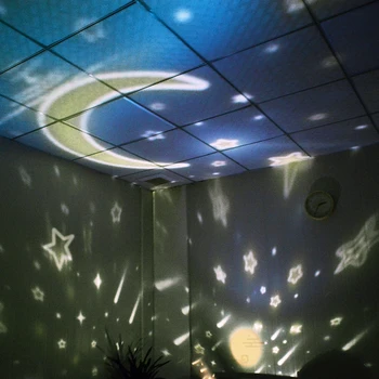 Boaz Okeāna Zvaigžņotām Debesīm Rotējošo Projektoru Zvaigznes Gaismas Ziemassvētku Brīvdienu Mēness Gaismas Projekcijas Hangable Brīvdienu Nakts Gaisma