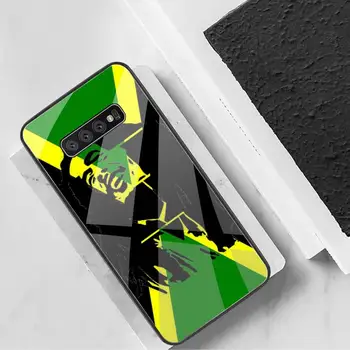 Bob Marley Black Mobilo Telefonu Gadījumā Rūdīta Stikla Samsung S20 Plus S7 S8 S9 S10 Plus Piezīme 8 9 10 Plus