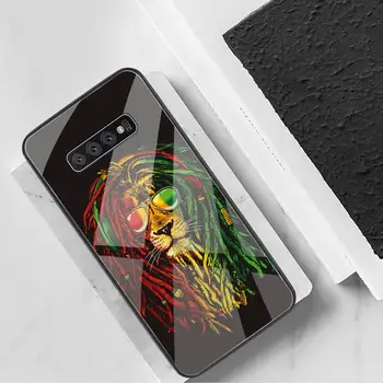 Bob Marley Black Mobilo Telefonu Gadījumā Rūdīta Stikla Samsung S20 Plus S7 S8 S9 S10 Plus Piezīme 8 9 10 Plus