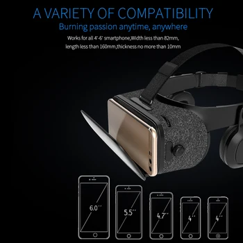 BOBOVR Z5 120 FOV VR Virtuālās Realitātes Brilles Tālvadības 3D Android Kartona VR 3D Stereo Austiņas Ķivere Viedtālruņiem 4.7-6.2