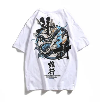 BOLUBAO Vīriešu T Krekli Ķīniešu Stila Elementi Modes Zīmolu Vīriešu Slim Īsām Piedurknēm Oriģinālu Personību Vīriešu T-Krekls