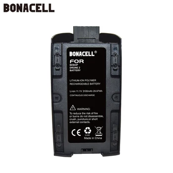 Bonacell Uzlabot atkārtoti Uzlādējams litija polimēru Bateriju, Papagailis Bebop 2 Dūkoņa Akumulatora 3.1 Ah 11.1 V Lipo Akumulatoru RC Quadcopter Daļas L50