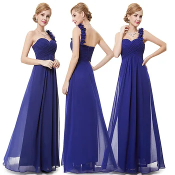 Bordo Līgavas Kleitas Kādreiz Diezgan Sieviešu 2020. gadam Lēti-line Šifona Royal Blue Ilgi Bridesmaids Kleitas, Kāzu Puse
