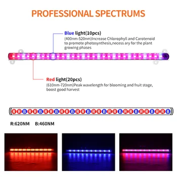 BORUiT LED Augt Gaismas USB Fito Lampas Pilna Spektra Fitolampy Ar Cikla Atmiņas Laiku Augi Dēsti Ziedu Augt Kaste