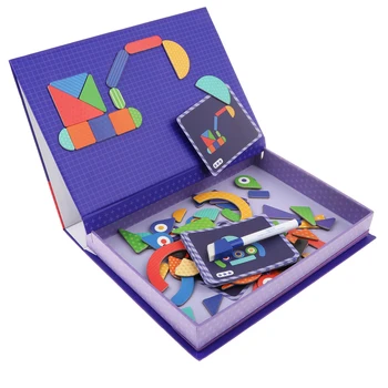 Box 3D Ģeometrijas Jigsaw Izglītības Rotaļlietas, Magnētiskās Zīmēšanas Puzzles Spēli Baby Mazuļiem Krāsu & Formas, Mācību Spēle