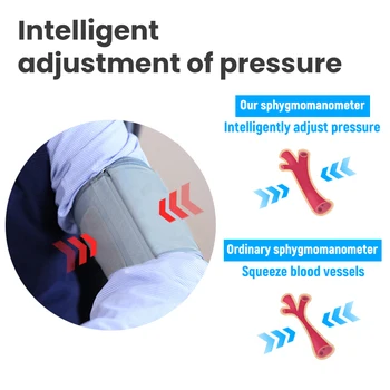 BP augšdelma asinsspiediena Monitors Automātiska Sphygmomanometer Asins Spiediena Mērītājs Kamertonis izmērīt Arteriālo Spiedienu