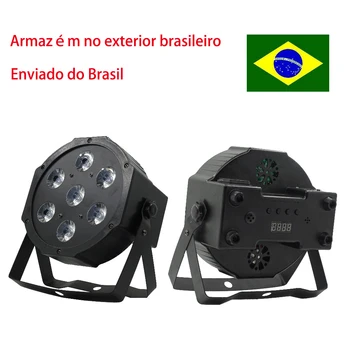 Brazīlija armazém nav ārpuse 7x12 w RGBW quatro em um par de luz de tingimento da lâmpada de casamento bārs luzes darīt palco