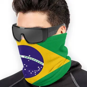 Brazīlijas Karogs-Flag0075 Kakla Šalli Gaiter Siltākas Cepures Riteņbraukšana Maska Brazīlija Brazilia Senna Nekustamā Indiešu Pele Futbola Futbols