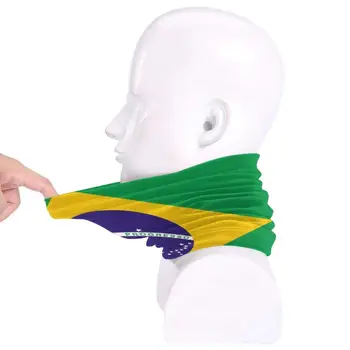 Brazīlijas Karogs-Flag0075 Kakla Šalli Gaiter Siltākas Cepures Riteņbraukšana Maska Brazīlija Brazilia Senna Nekustamā Indiešu Pele Futbola Futbols