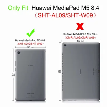 Briedis Pārsegu, Lai Huawei MediaPad M5 8.4 SHT-AL09 SHT-W09 Gadījumā Smart Auto Mosties Miega Retro Briežu Modelis Lieta +Filmpen