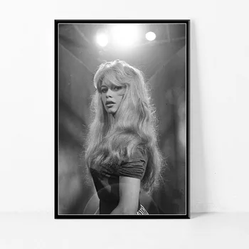 Brigitte Bardot Filmu Zvaigzni, Aktrisi, Modeli, Melna Balta Audekla Eļļas Gleznu Plakātu Izdrukas Art Sienas, Attēlus, Viesistaba, Mājas Dekoru