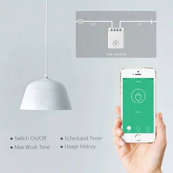 BroadLink Con MCB1 Smart Wifi Slēdzis Laiks Wireless Mini TĀLVADĪBAS pults SMART HOME DIY Moduļu Alexa, Google Balss Vadība