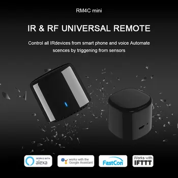 BroadLink Con RM4C Mini 4G Wifi Universālā IS Tālvadības pults Saderīgi Alexa, Google Palīgs AC Smart Home