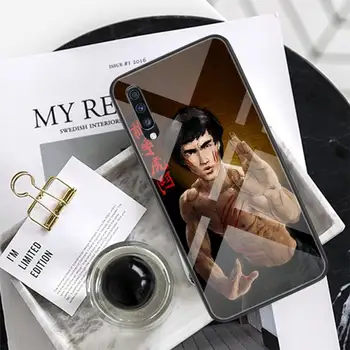 Bruce Lee Phone Gadījumā Xiaomi Mi 6 8 8Lite Par Redmi 6 Note7 5 Tālrunis Gadījumā, Stikls