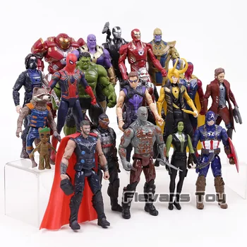Brīnums Avengers 3 Infinity Kara Filmu, Anime Super Heros Captain America Ironman Hulk, Spiderman Thor Superhero Action Attēls Rotaļlietu