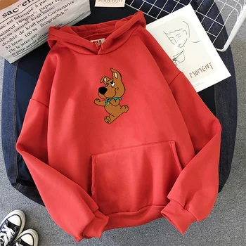 Brīvs un gudrs suns drukāt kapuci sporta krekls pelēkā vārna dāmas topi dāmas pavasara dāmas Harajuku vējjaka jaunu ins neto sarkans uzvalks