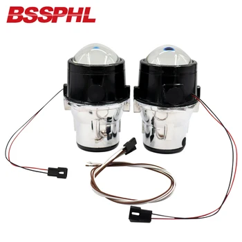 BSSPHL 2.5 collas Bi-Ksenona HID Auto Auto Stils Miglas lukturi Projektora Objektīvs Hi/Lo Universālo Miglas lukturu Automašīnas Pārbūvēt, H8, H9 H11 Spuldzes H16