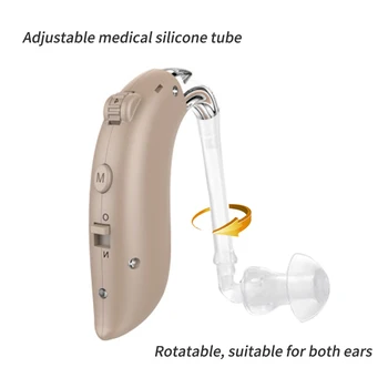 BTE Caurule Regulējams Dzirdes Uzlādējams Dzirdes Palīglīdzekļus Veciem cilvēkiem Noklausīšanās Ierīci Dzirdes Zudums, Dzirdes Pastiprinātājs