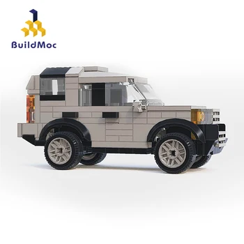 Buildmoc Aizbildnis bezceļu Transportlīdzekli Zemes Automašīnu Rover Fit Technicle Defender 42110 Modelis Mini Ķieģeļi Rotaļlietas Bērnam Ziemassvētkos