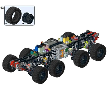 BuildMoc Tehnika Auto Rotaļlietas KM Elektriskās Tālvadības pults ar Mehānisko Super Kāpšanas off-road Truck Pilsētas Sacīkšu Samontēti Celtniecības Bloki