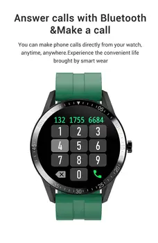 BYMUSE G20 PRO Smart Skatīties Vīriešu Biznesa Stila Atbalsta Bluetooth Zvanu Sirds ritma Monitors ar skārienekrānu Smartwatch Android, IOS