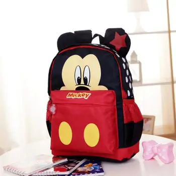 Bērni bērnudārzā mugursoma/bērnu skolas somas/Somu zēniem un meitenēm bezmaksas piegāde Karikatūra Mickey bērnu mugursomas